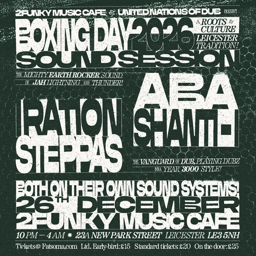 Boxing Day Sound Session 2026 - Aba Shanti-i & Iration Steppas