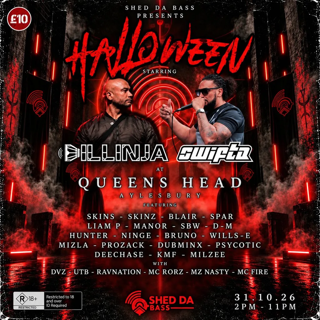 Shed Da Bass Halloween Outdoor Special at Queens Head Pub