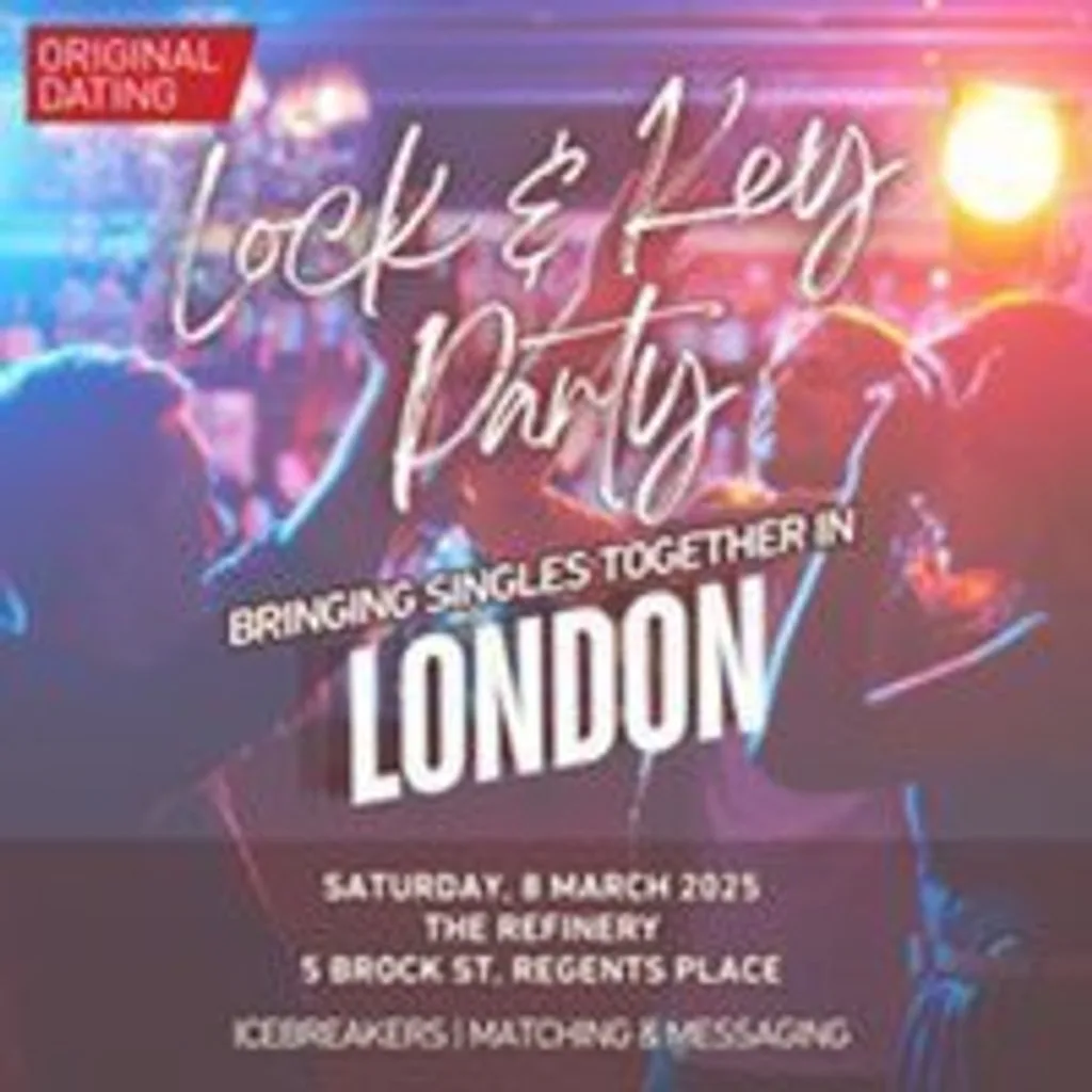 London Late Summer Lock and Key Party (Ages 30-45) at The Refinery Bankside, London