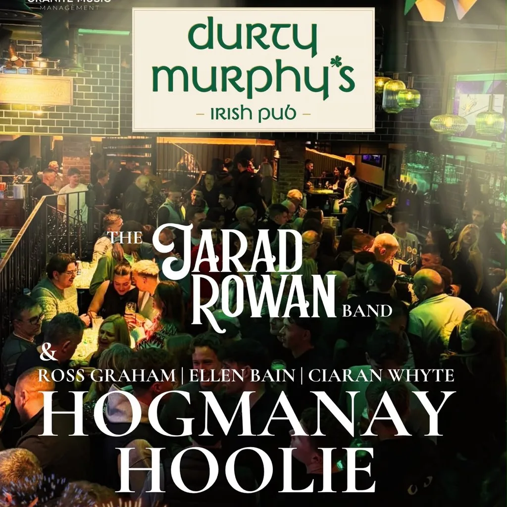 Jarad Rowan Band & Guests Hogmanay Hoolie! at Durty Murphy's