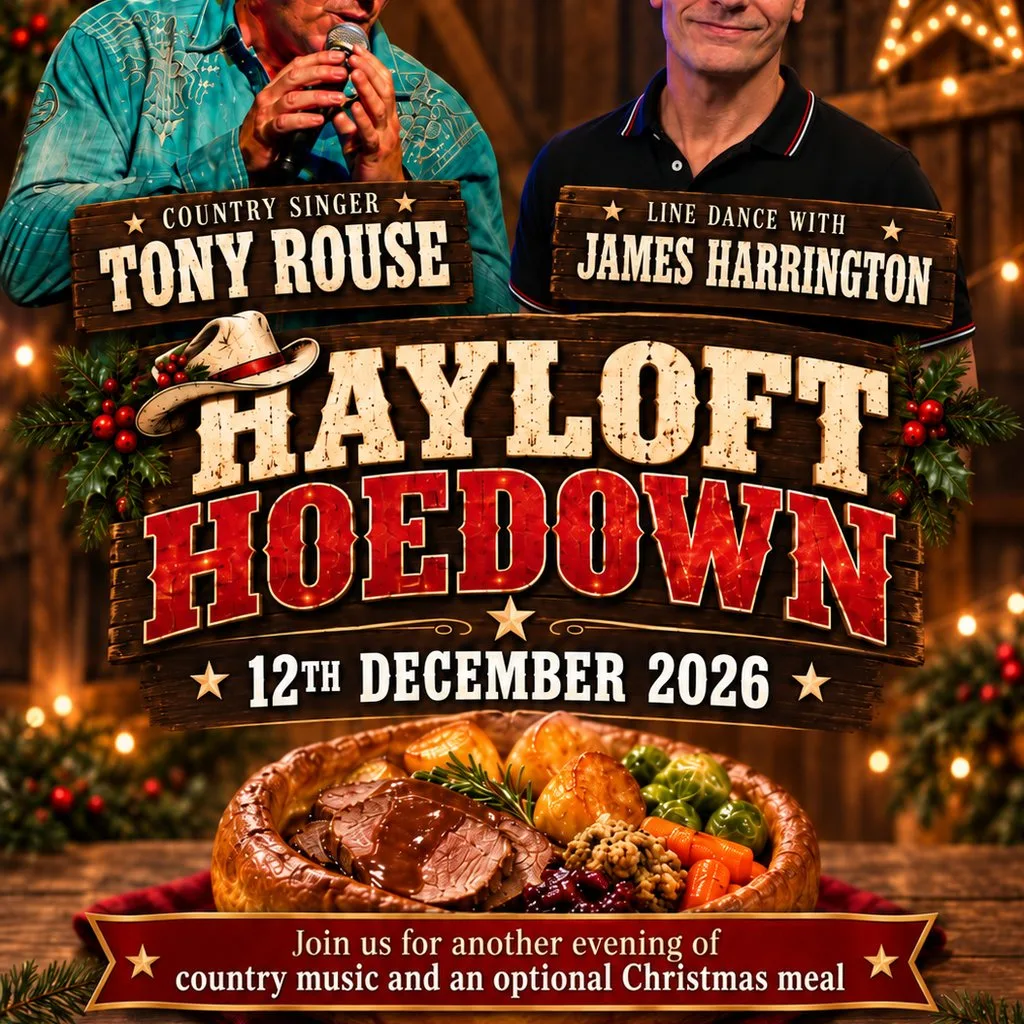 Hayloft Hoedown at Christmas. 12th December at The Hayloft Cheshire