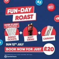 Fun-Day Roast at Buzz Bingo Cricklewood