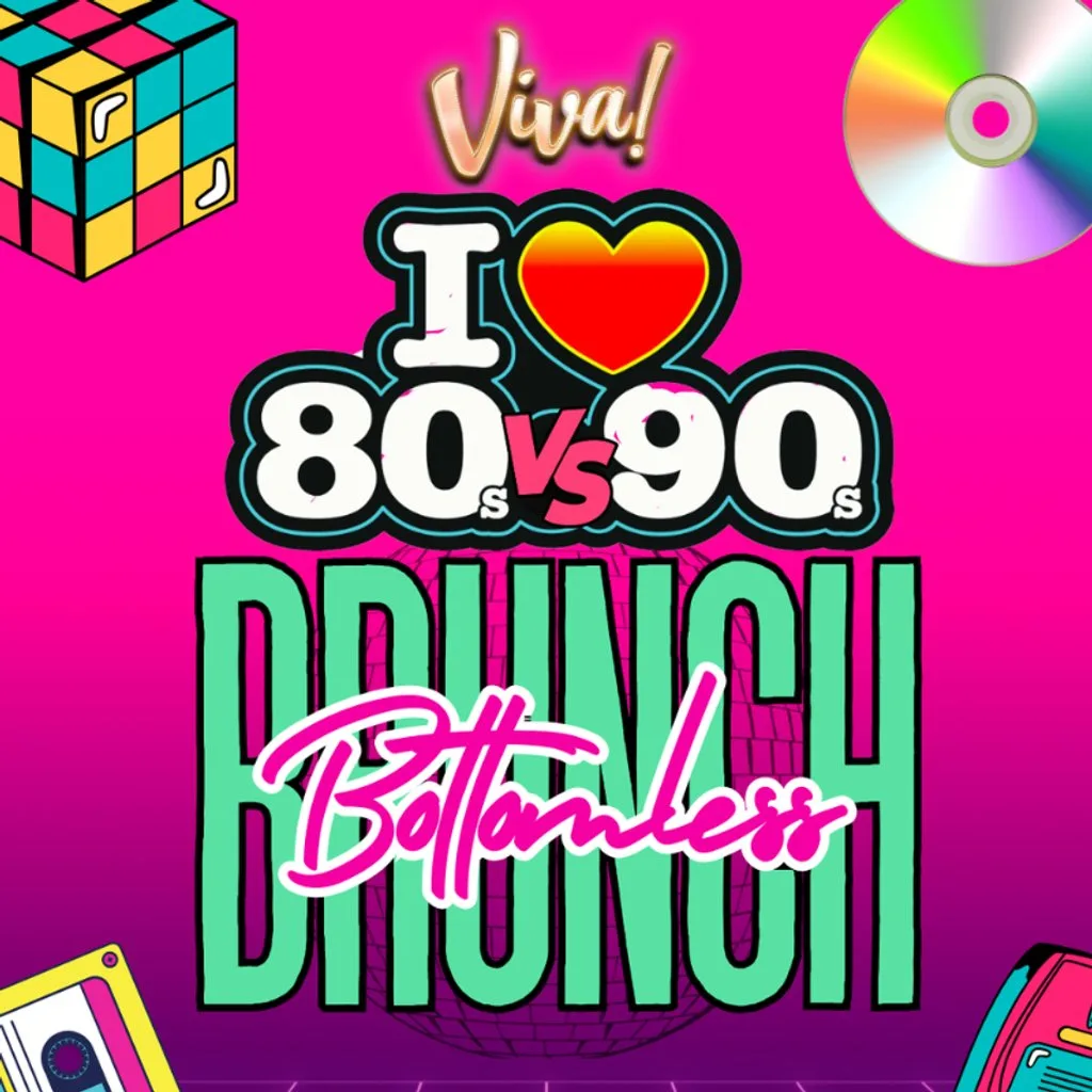 80s vs 90s Bottomless Brunch at Viva Blackpool The Show And Party Venue