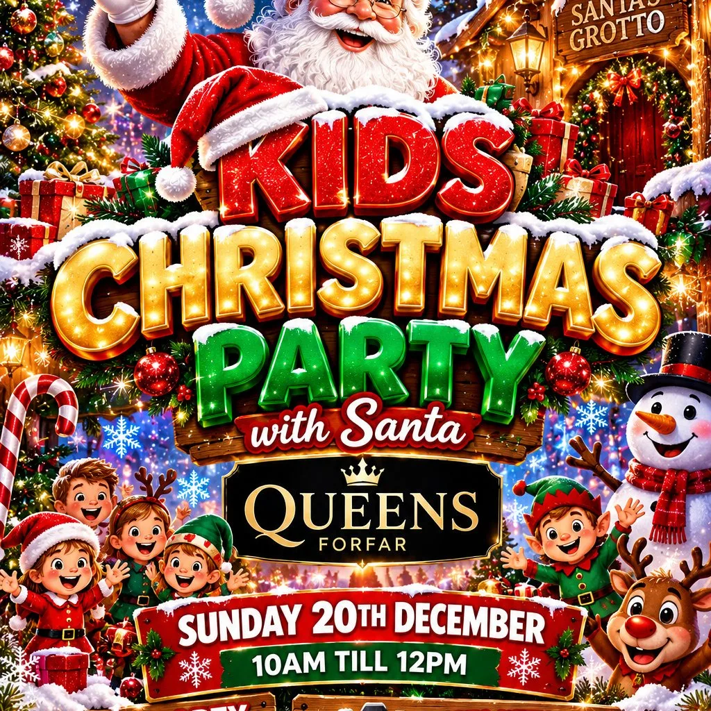 Kids Christmas party with Santa at The Queens Hotel Forfar