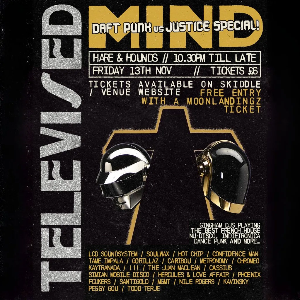 Televised Mind: Daft Punk vs Justice Special at Hare And Hounds Kings Heath