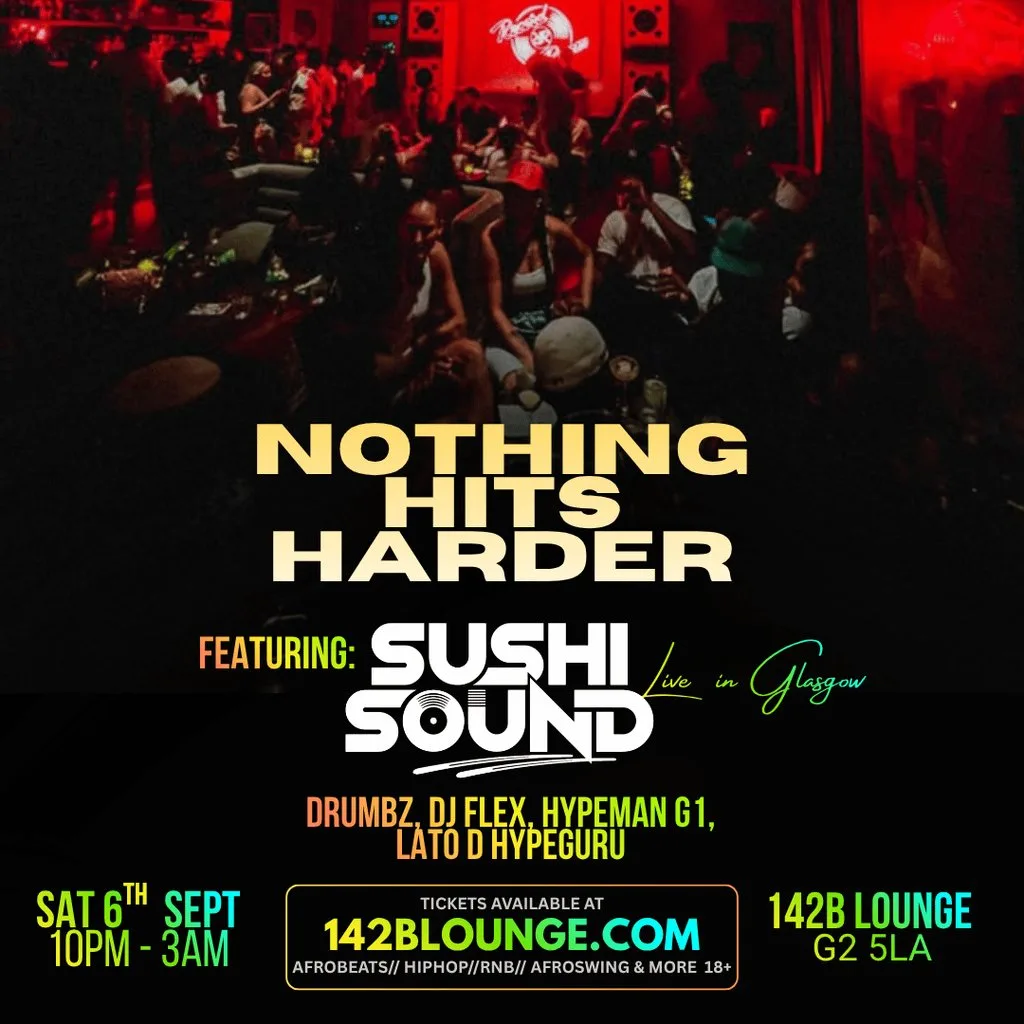 NOTHING HITS HARDER! feat. SUSHI SOUND Live in Glasgow!