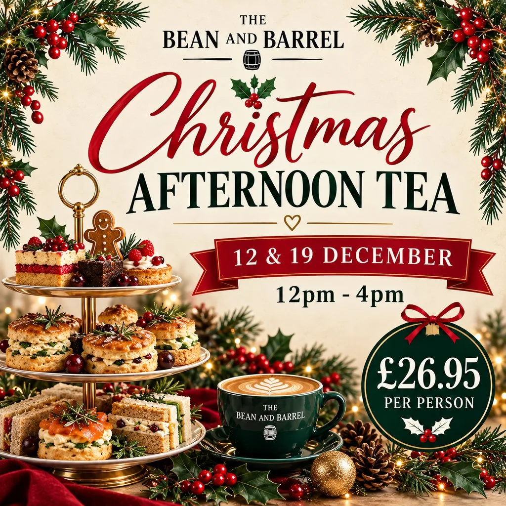 Christmas Afternoon Tea at The Bean and Barrel at The Bean And Barrel