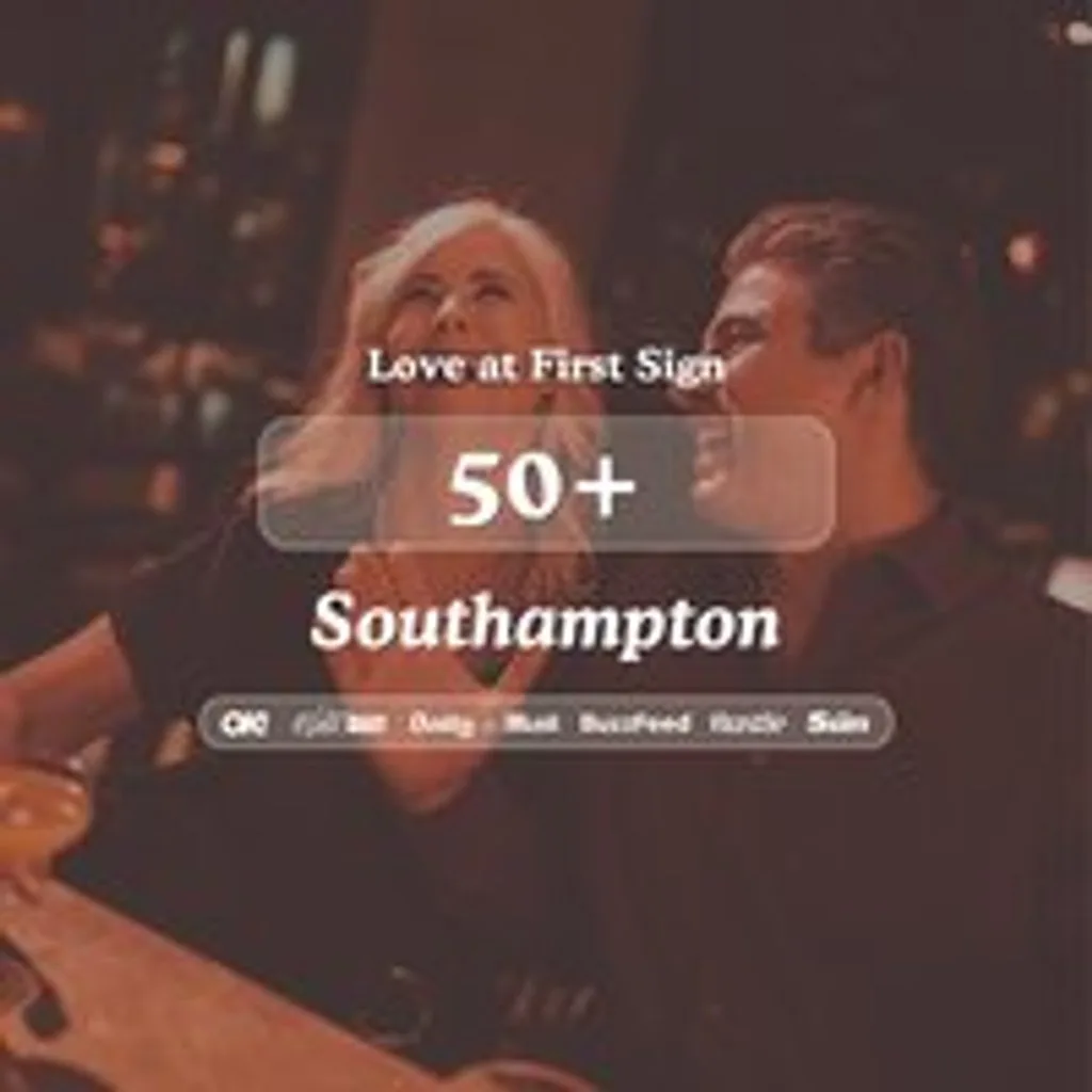 50+ Singles Night @ Turtle Bay Soton| Love at First Sign at Turtle Bay