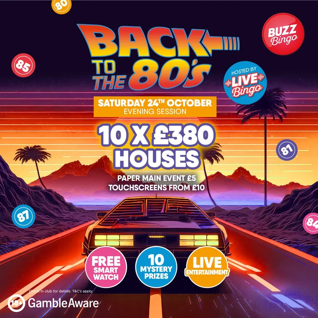 Back to the 80s - Saturday 24th Oct