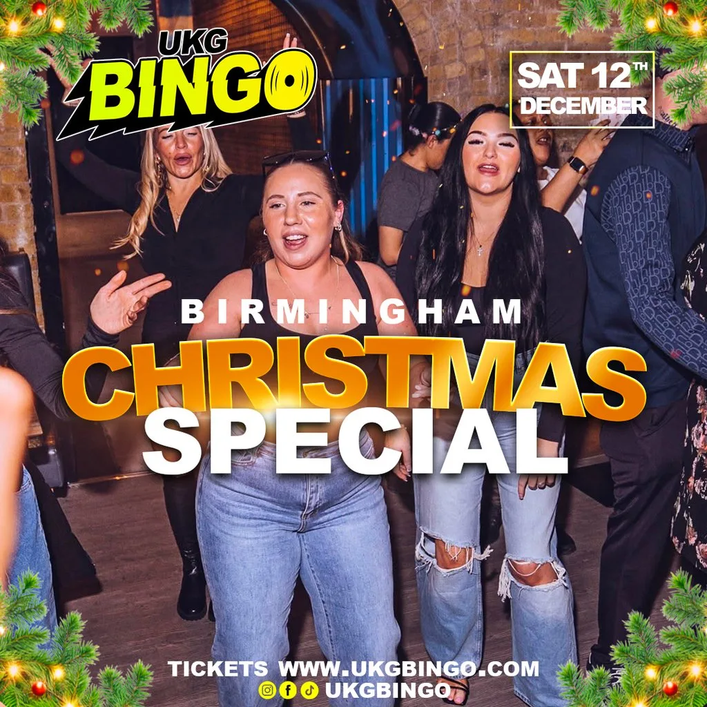 UKG BINGO Sat 12th Dec Birmingham at Rum Rum Bar And Club