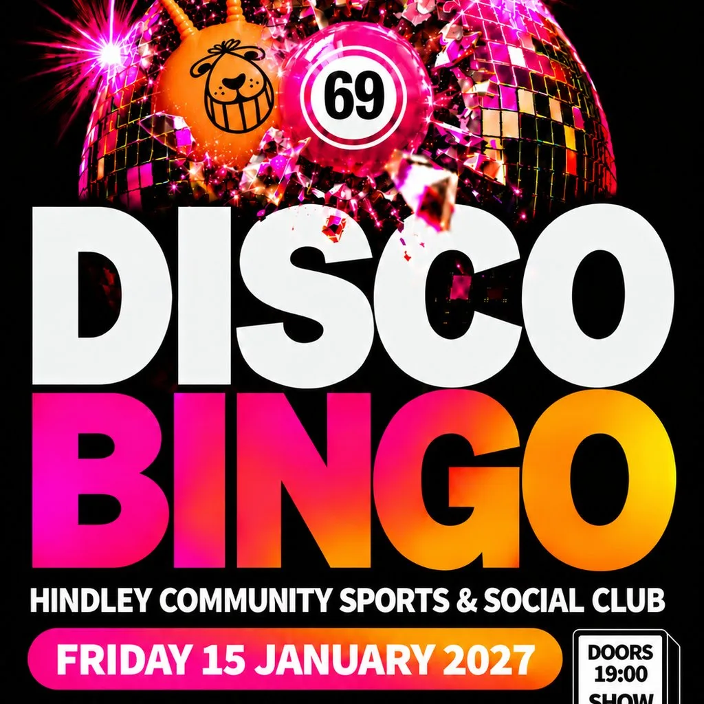 Disco Bingo at Hindley Community Sports & Social Club at Hindley Community Sports And Social Club