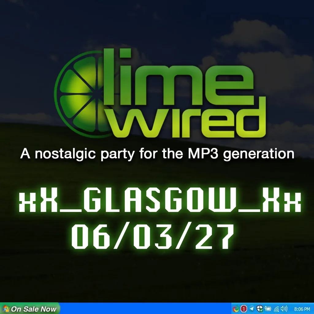 LIMEWIRED: A 2000s Nostalgia Party - Glasgow (2027) at The Garage