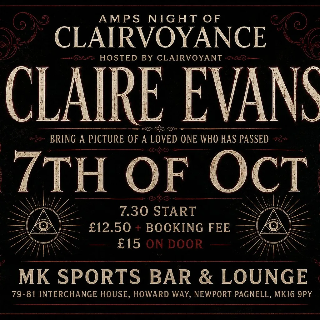 AMPS Night of Clairvoyance with Claire Evans at MK Sports Bar And Lounge