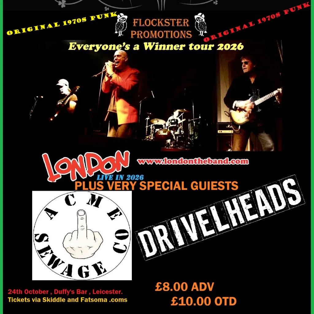 London , Acme Sewage Co , Drivelheads at Duffys Bar, Leicester