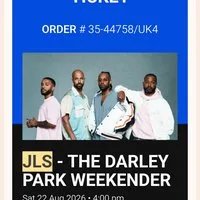 Jls Ticket at Virtual Event Derby