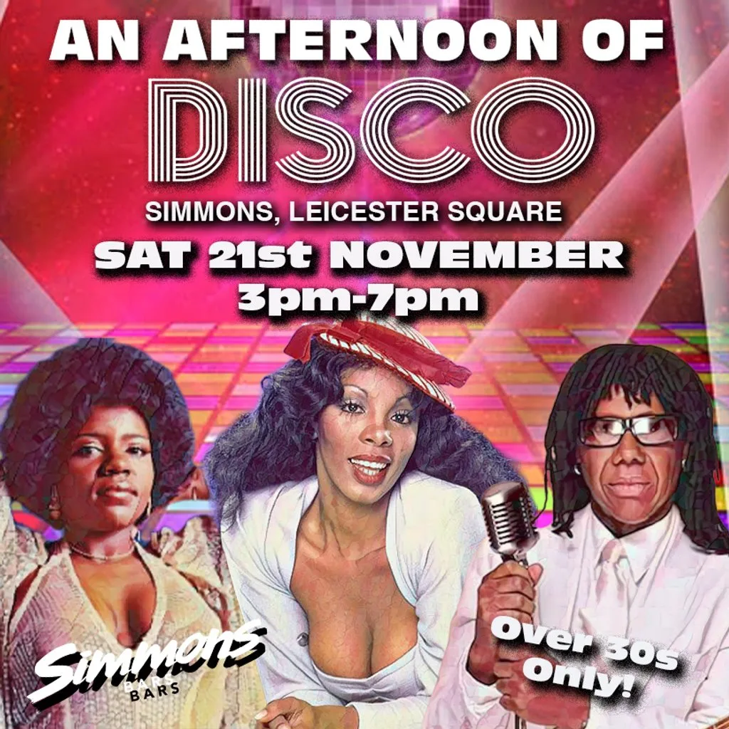 An Afternoon of Disco LONDON - Over 30s Only, 3pm-7pm