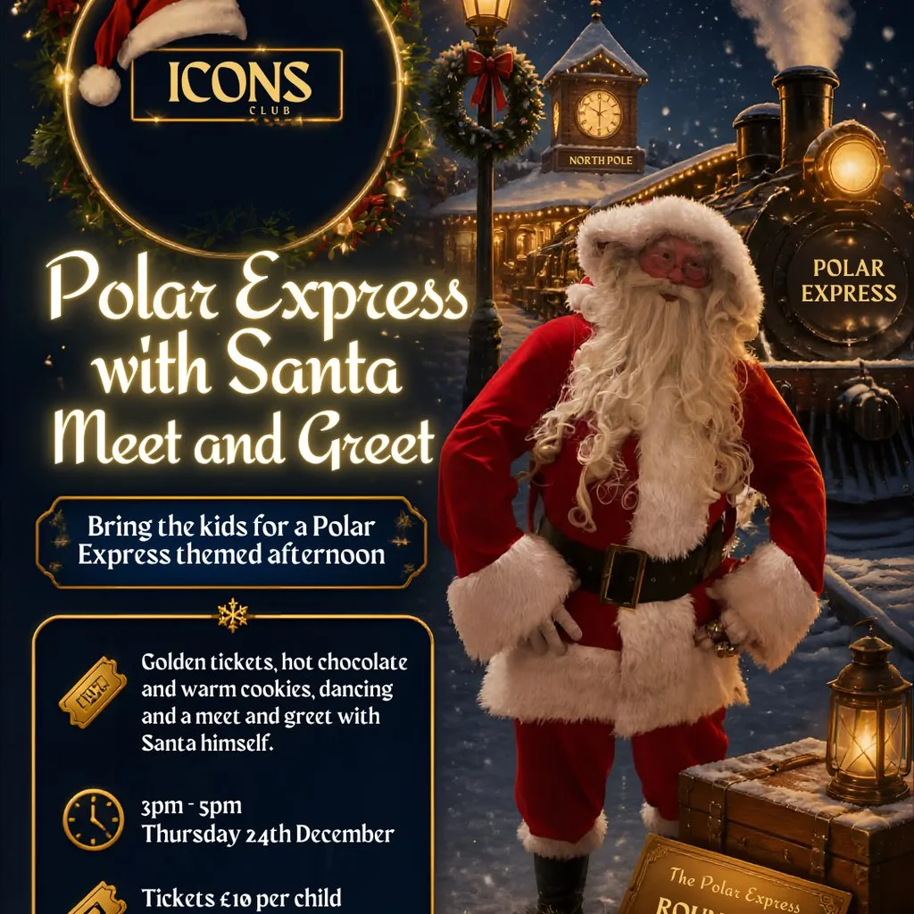 Christmas Eve Polar express and Santa meet and greet at ICONS