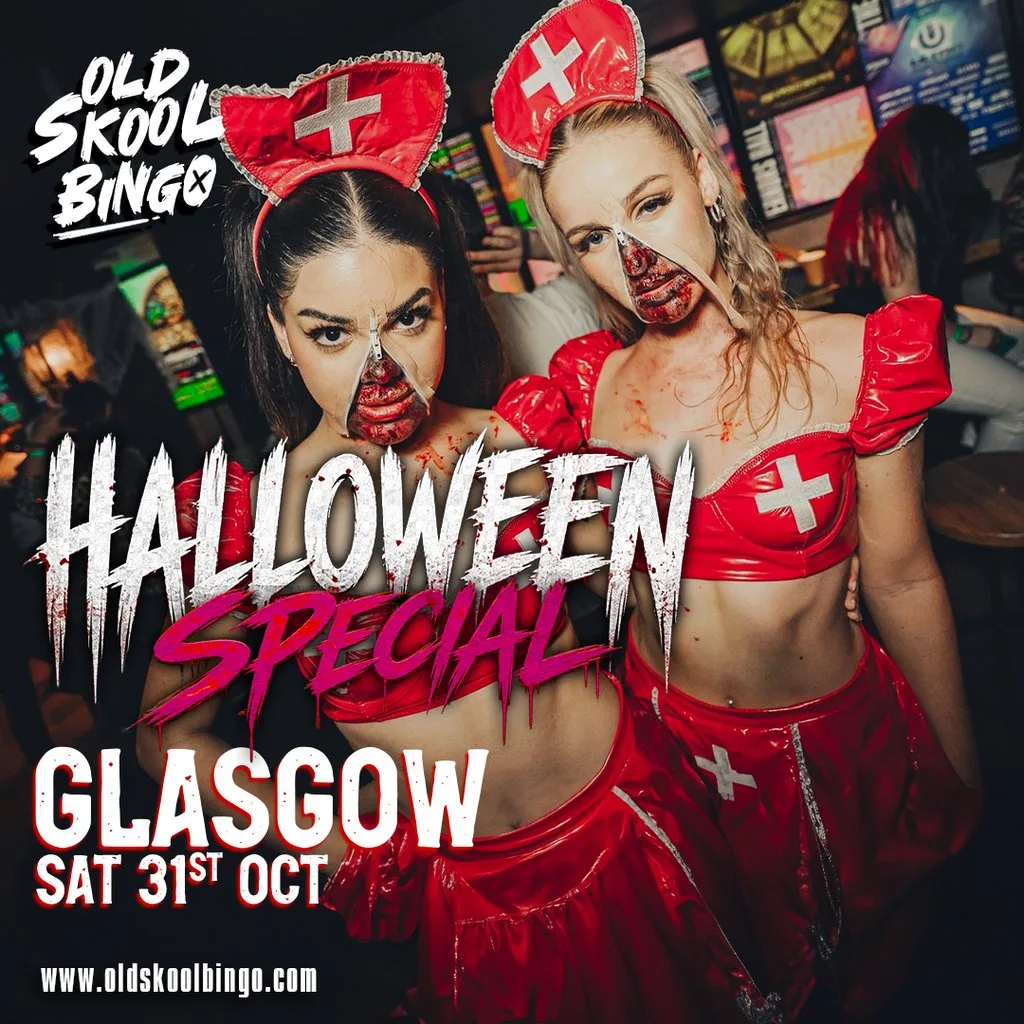Old Skool Bingo Sat 31st October Glasgow Halloween special at Manuka