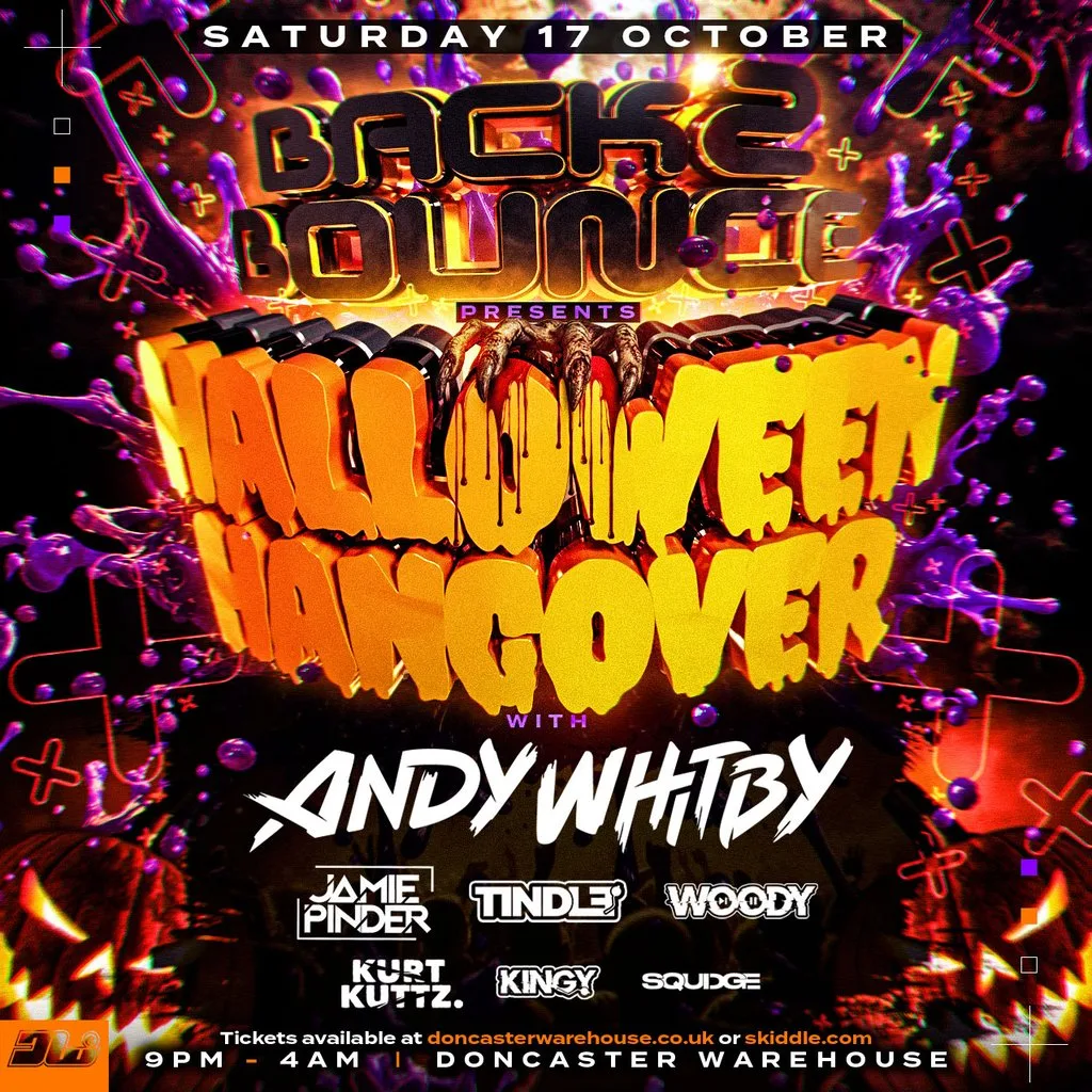 Back2Bounce The Halloween Hangover at The Doncaster Warehouse