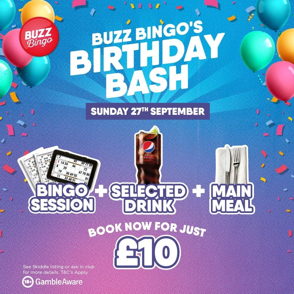 Buzz Birthday Bash 27/09 - Buzz Bingo Motherwell at Buzz Bingo Motherwell