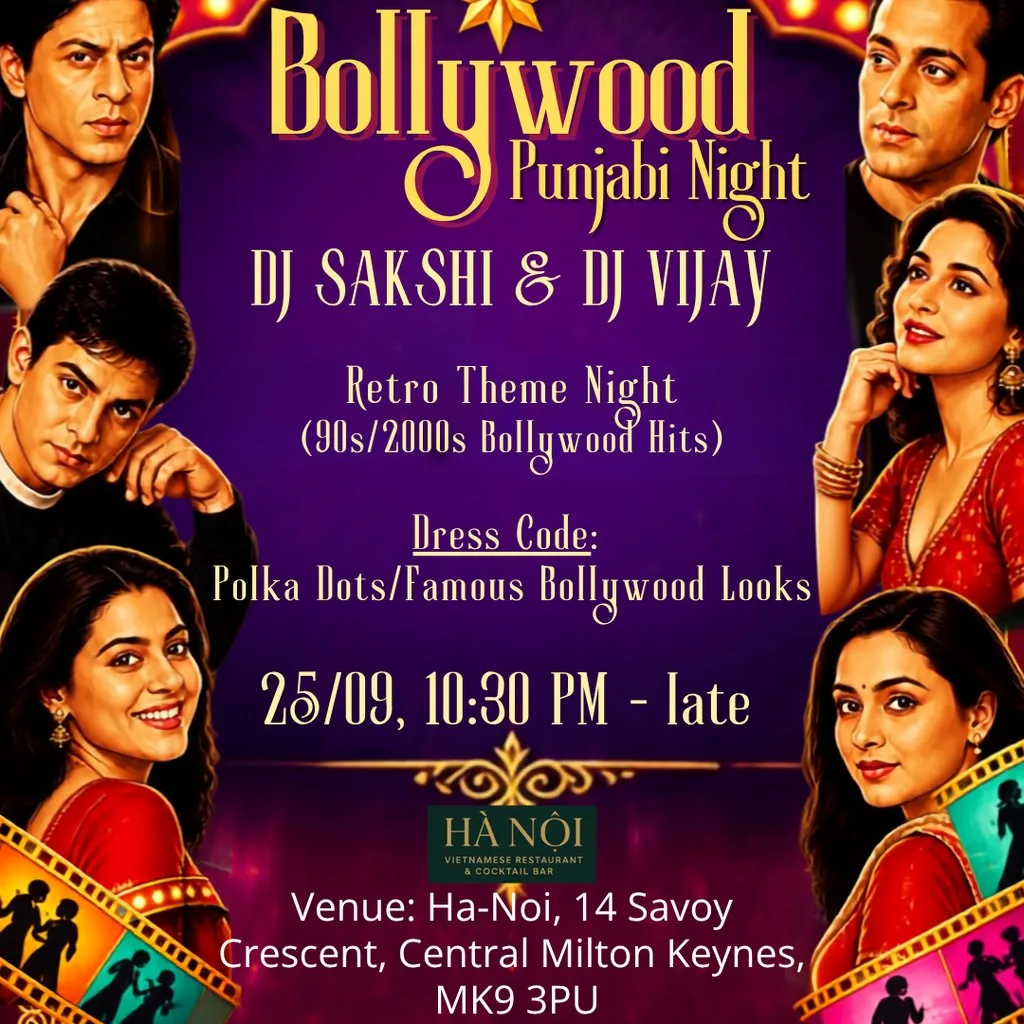 Bollywood Punjabi Night ft DJ Sakshi & Dj Vijay ( Retro Theme )