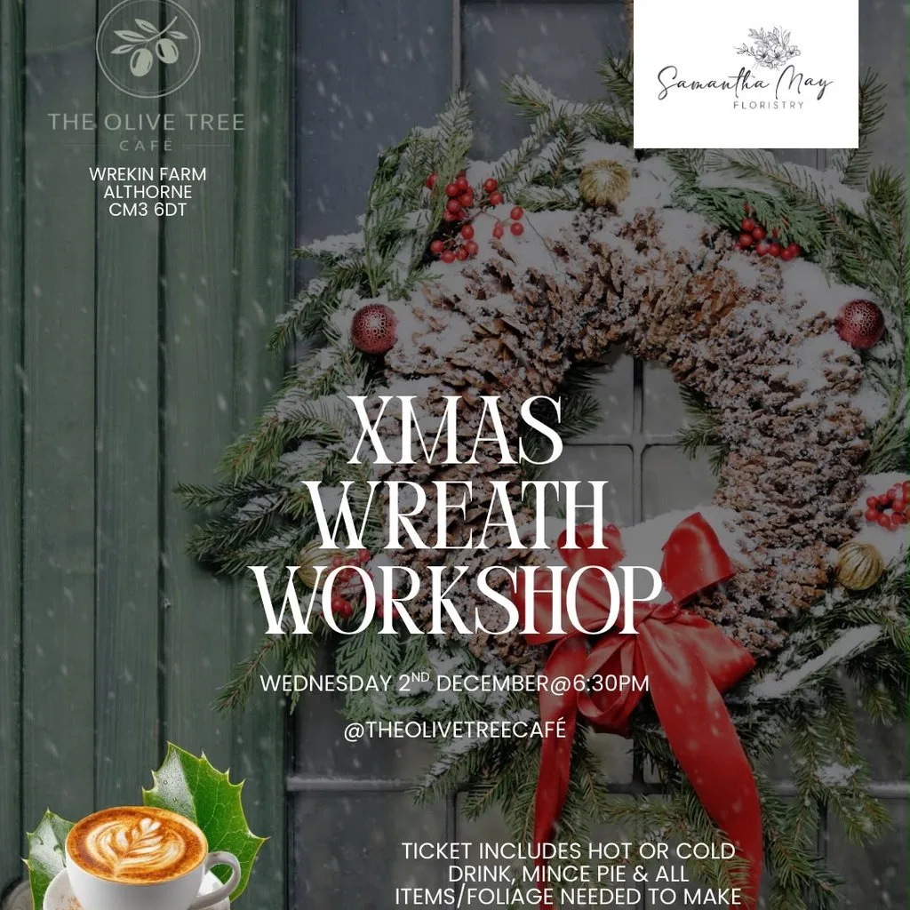 Christmas Wreath Making Workshop at The Olive Tree Cafe