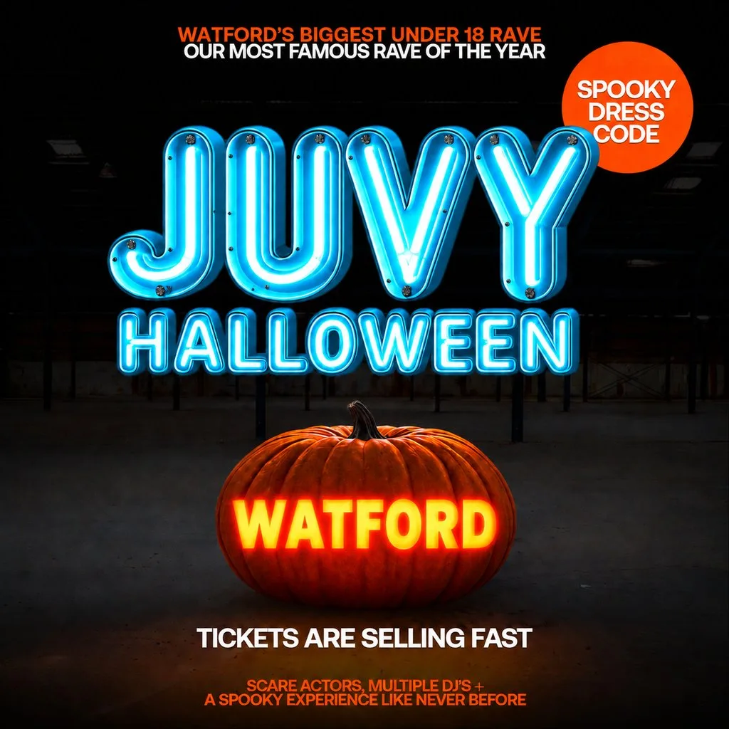 JUVY Under 18s - Halloween Tour - Tues 27 October - WATFORD at Timmy's 151