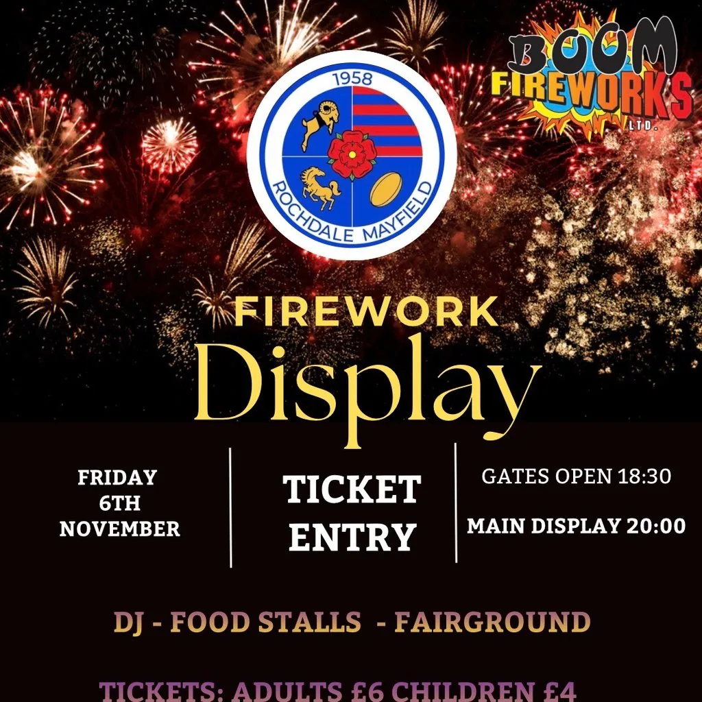 Rochdale Mayfield ARLFC Firework Display