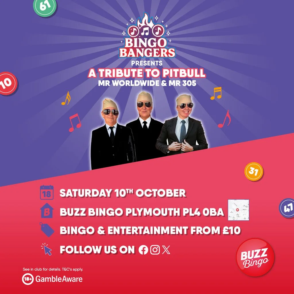 A tribute to Pitbull - Buzz Bingo Plymouth 10/10/2026 at Buzz Bingo Plymouth