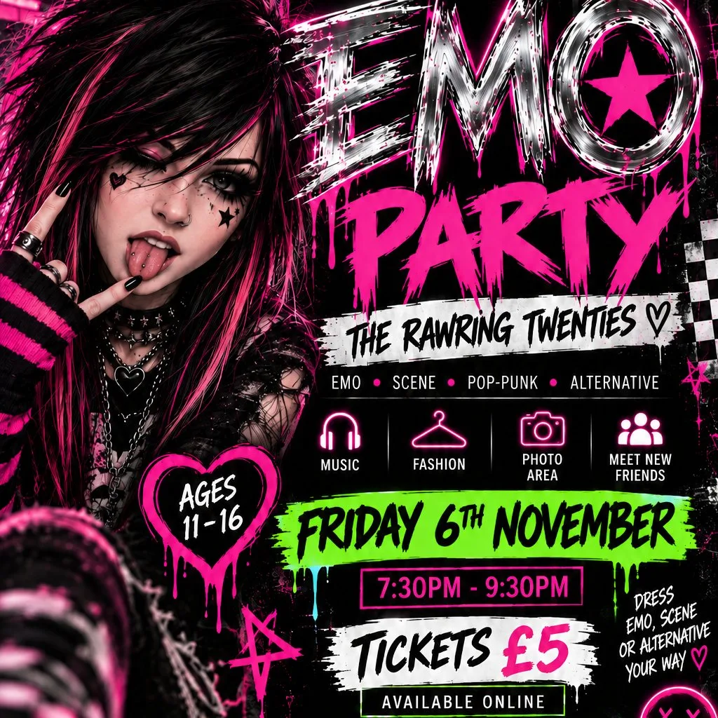EMO PARTY The Rawring Twenties Ages 11-16