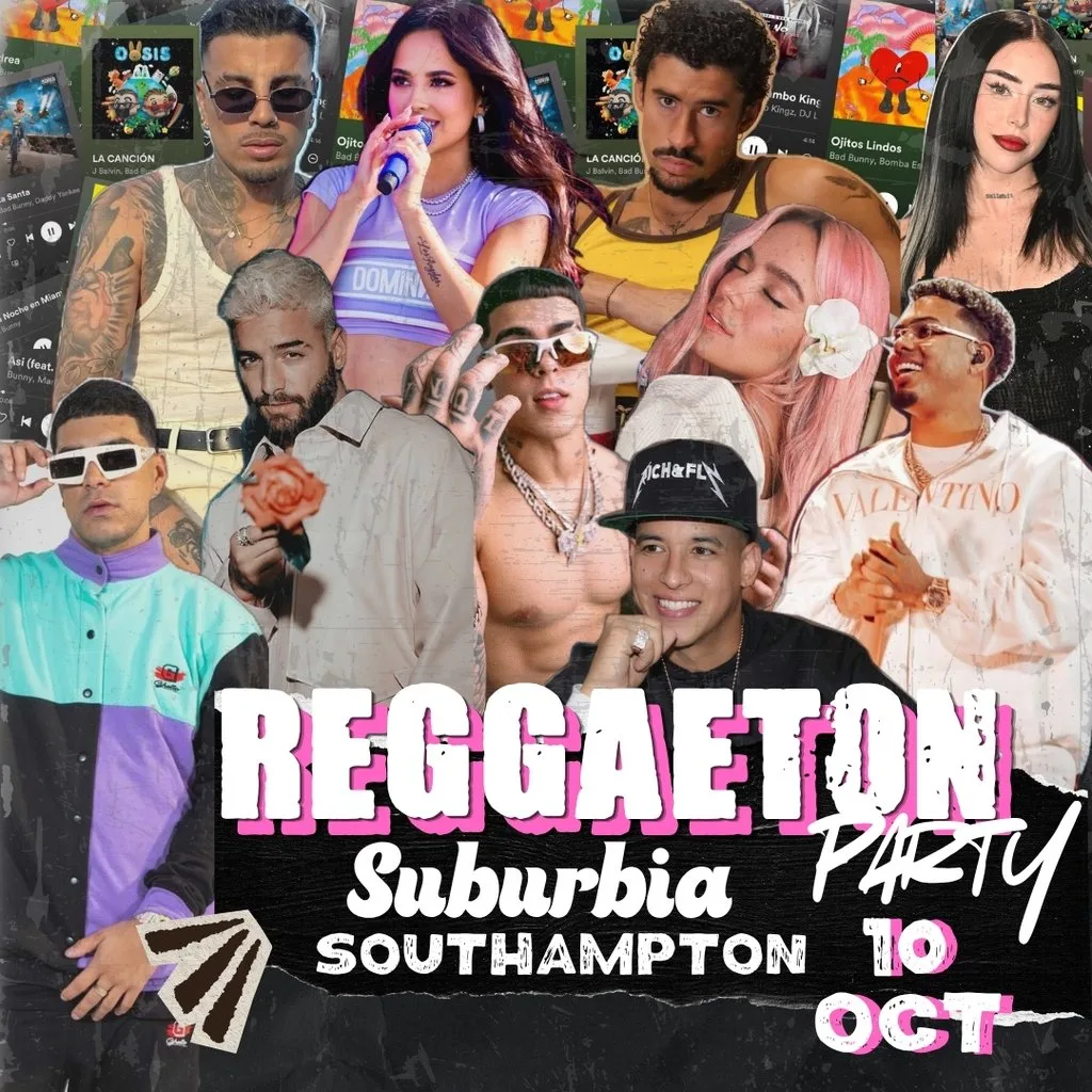 Reggaeton Party (Southampton) October 2026 at Suburbia Southampton