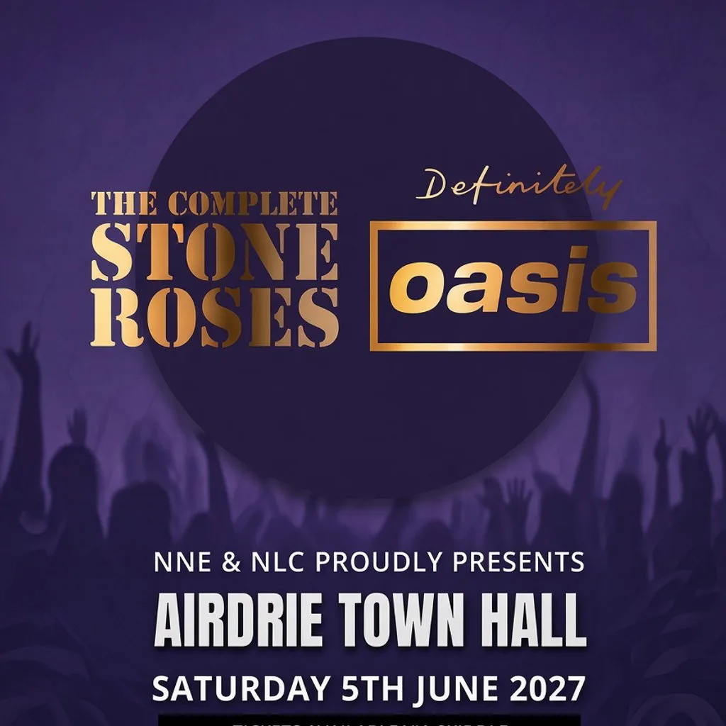 The Complete Stone Roses & Definitely Oasis - Airdrie Town Hall at Airdrie Town Hall
