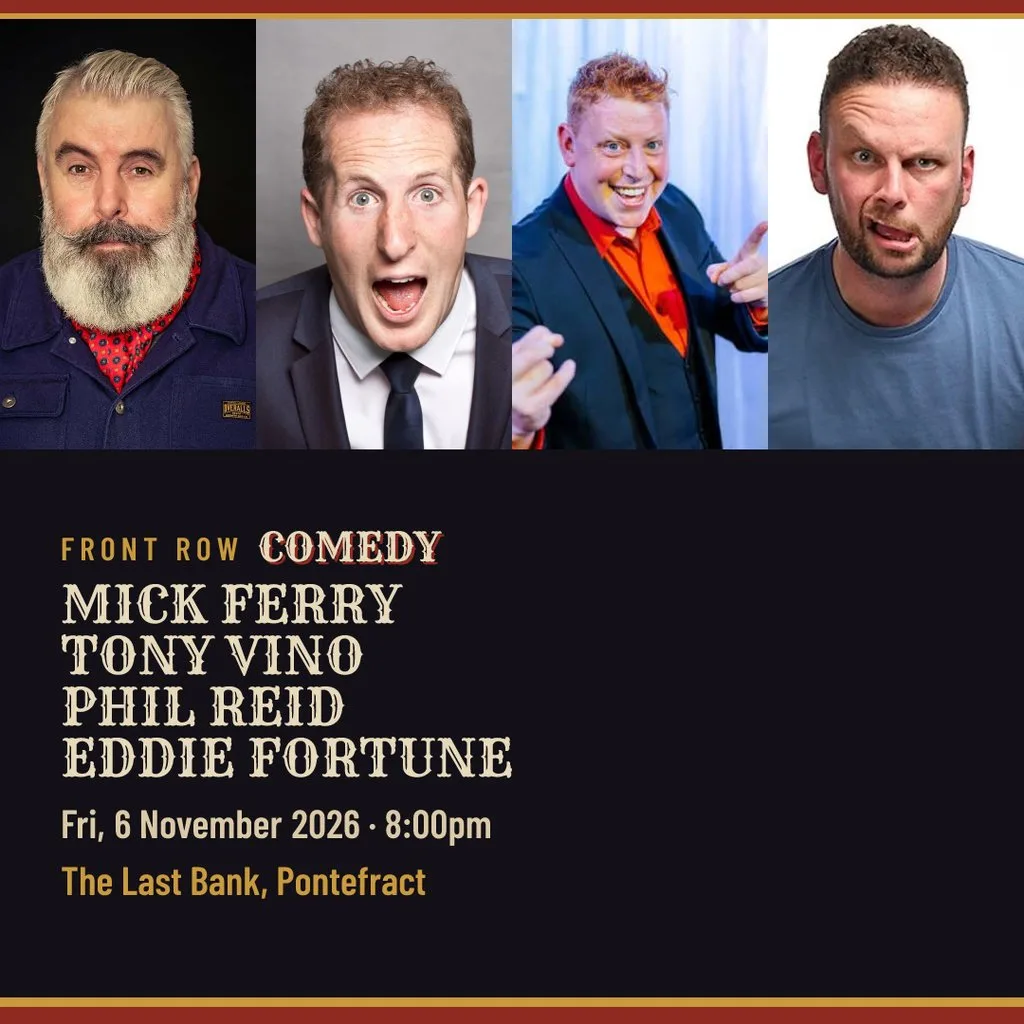Comedy @ The Last Bank, Pontefract, Fri 6th November 2026 at The Last Bank Pontefract
