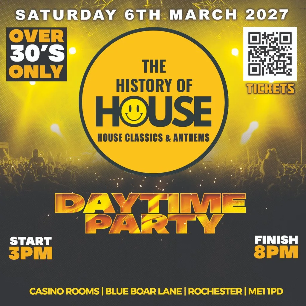 History Of House (Over 30's) - Saturday 6th March 2027