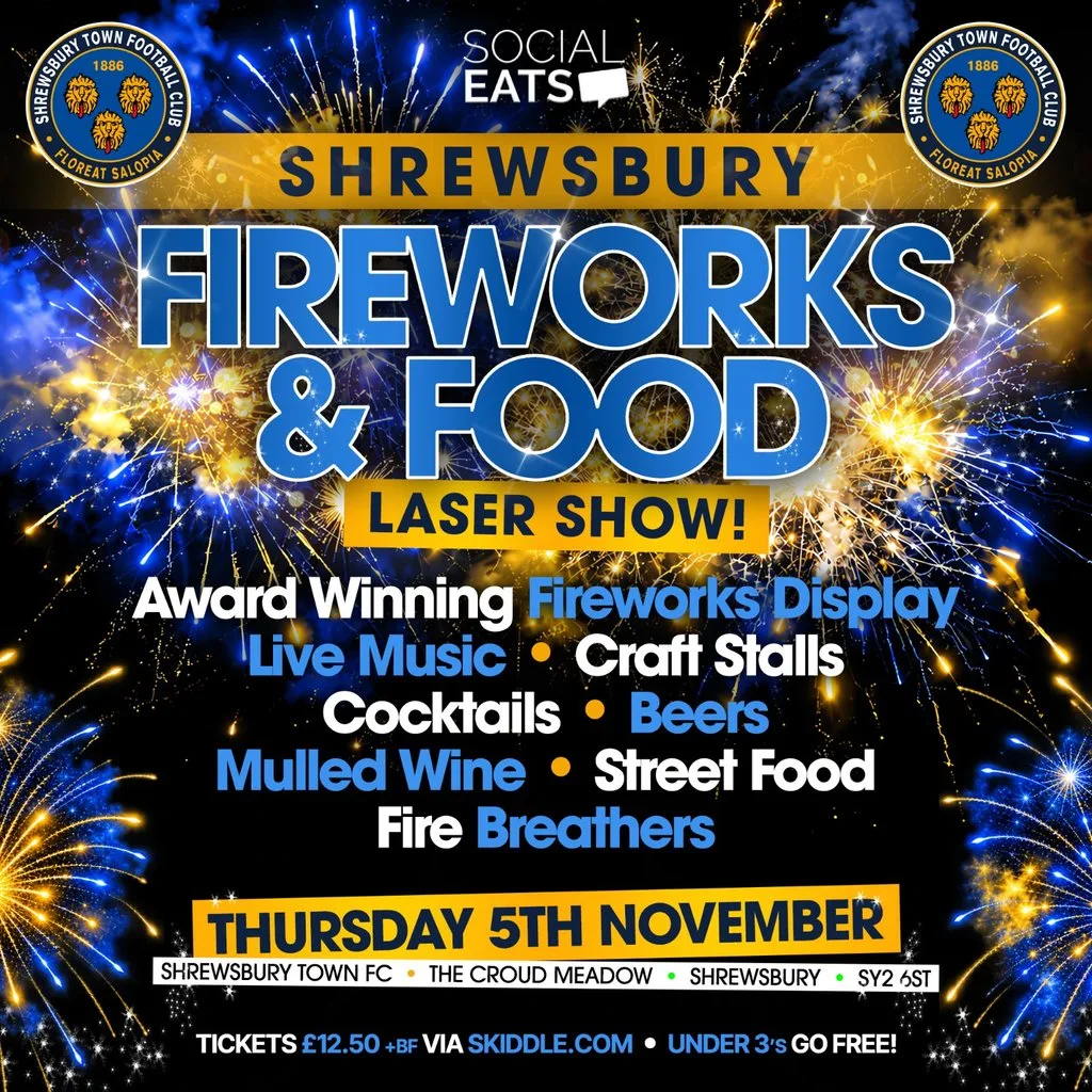 Shrewsbury Town Fireworks & Food 2026 at Shrewsbury Town FC