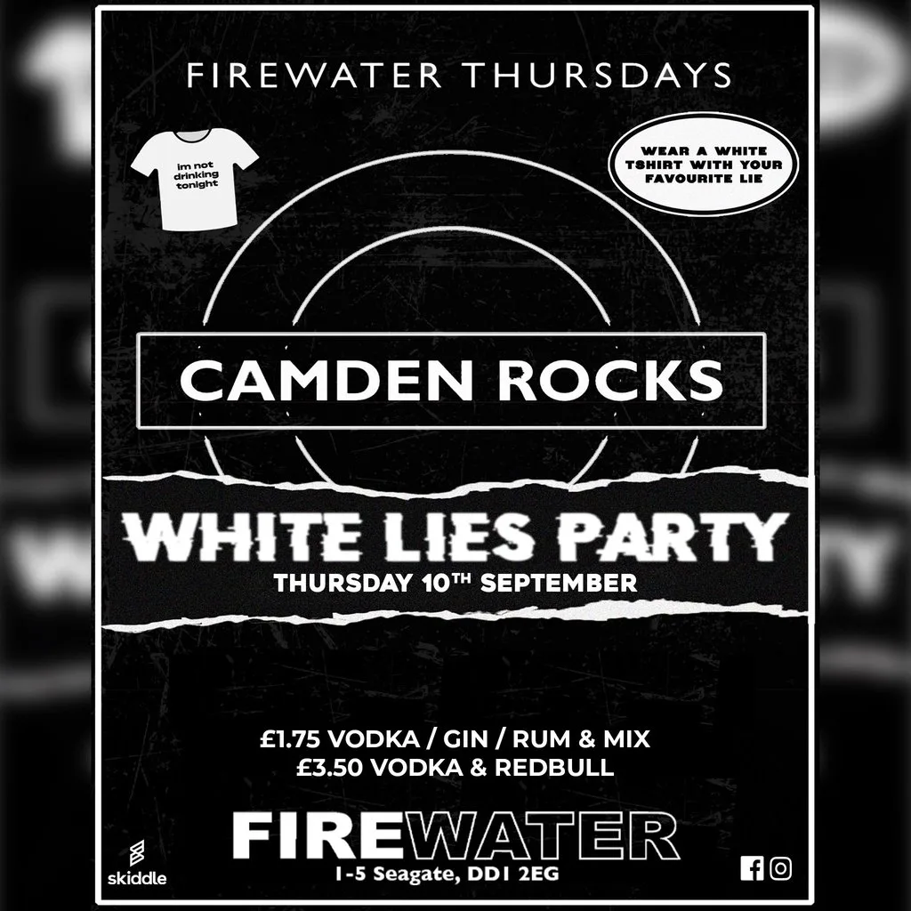 Freshers 2026 - White Lies at Firewater Dundee