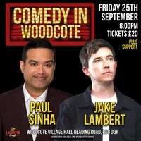 September's Comedy in Woodcote at Woodcote Village Hall
