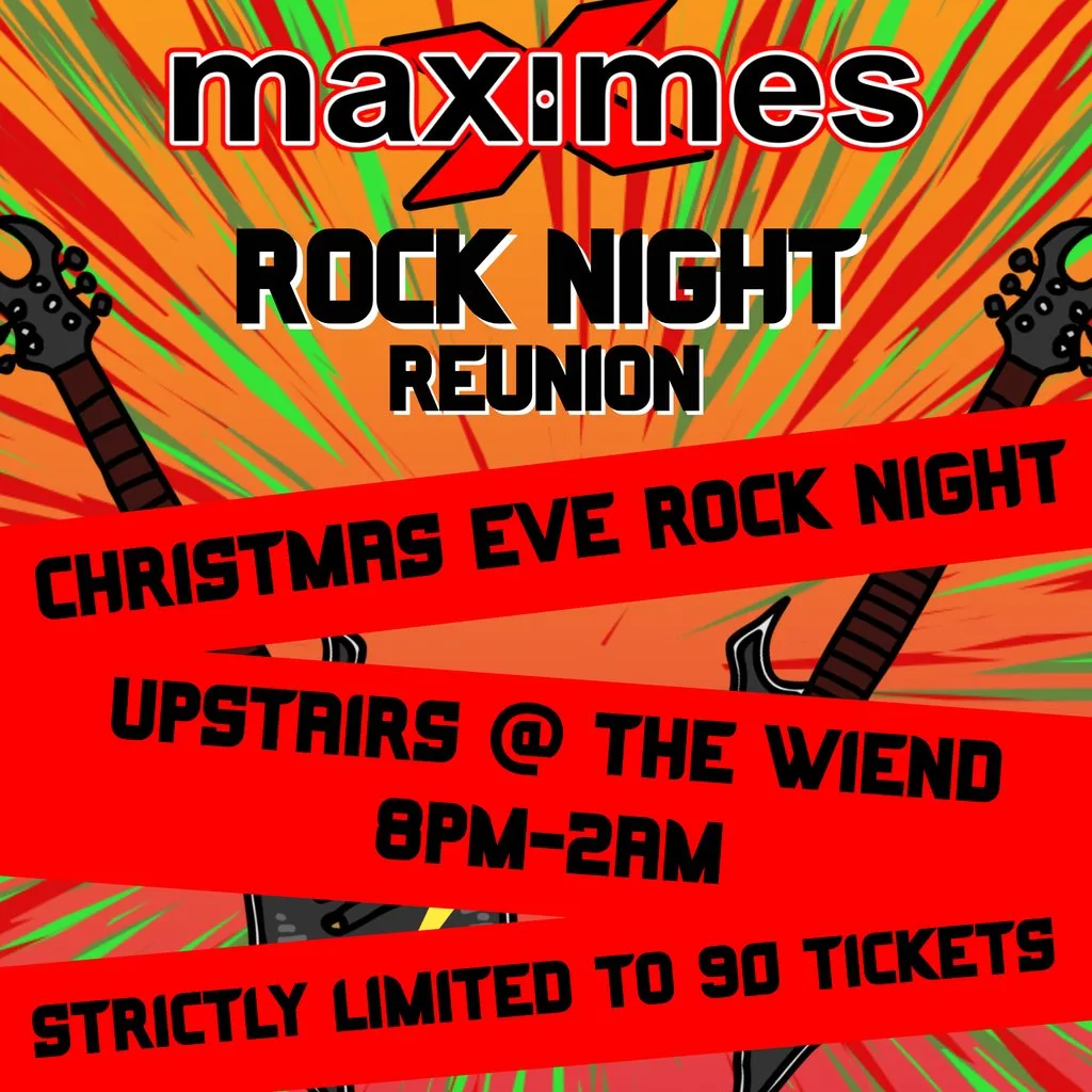 Maximes Christmas Eve Rock Night Reunion at The Wiend Bar