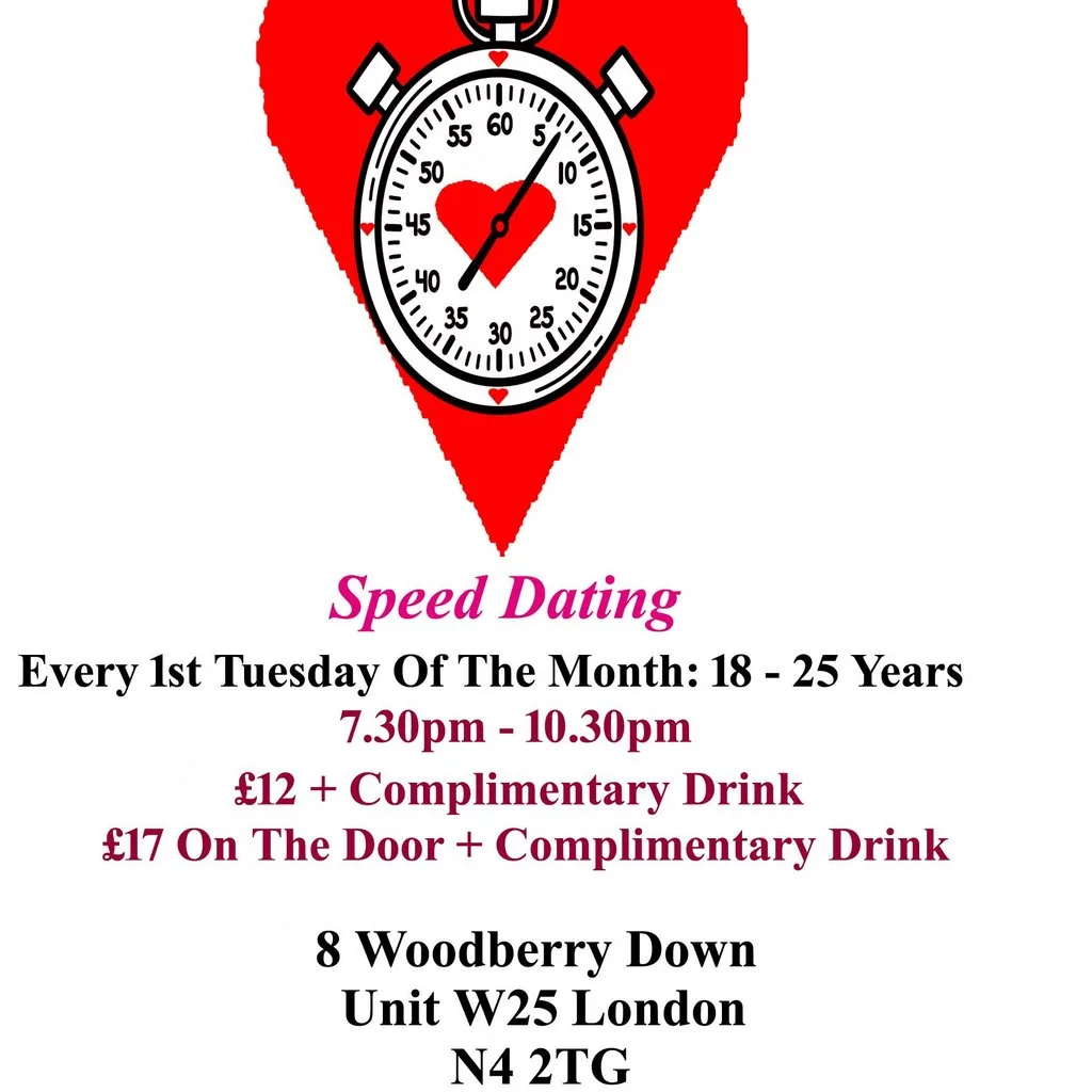 Speed Dating. 18 - 25 years. Tuesdays at Creativity In Our Hands: Suzanne Asphall
