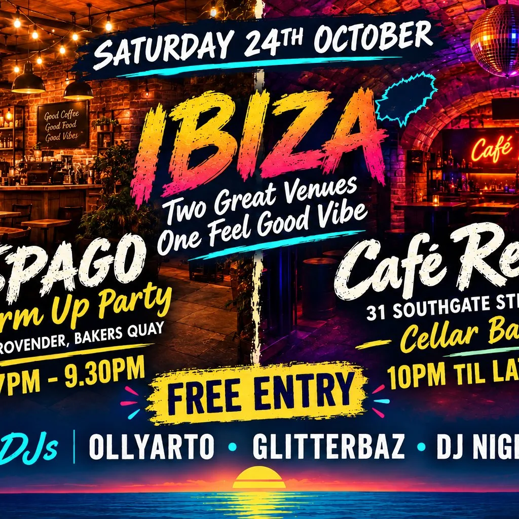 Ibiza In The Vault - Including Pre Party At Spago - 24th October at Cafe Rene