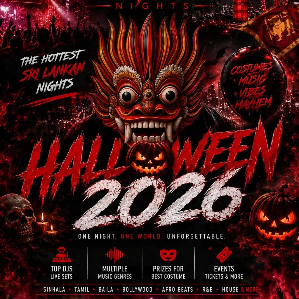 MIRIS NIGHTS presents Sri Lankan Halloween - EARLY BIRD at Goals Heathrow