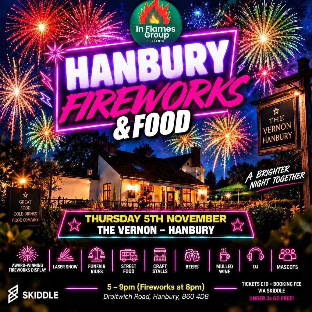 Hanbury Fireworks Spectacular & Food Event at The Vernon