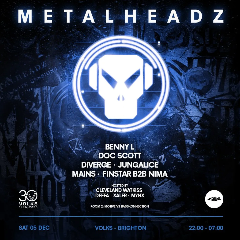 Metalheadz - Brighton w/ Benny L, Doc Scott, Cleveland Watkiss