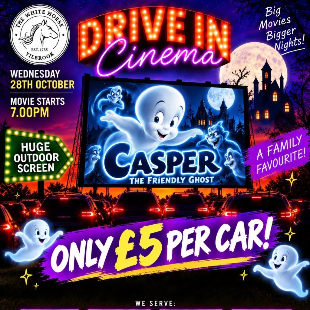 Casper The Friendly Ghost - Drive in The White Horse Tilbrook at The White Horse Tilbrook