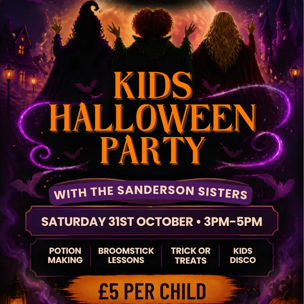 Kids halloween party with the Sanderson sisters at ICONS