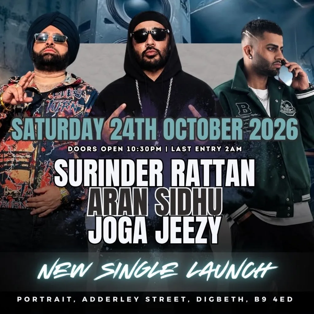 Desivibe presents Surinder Rattan single Launch Party at Portrait Digbeth