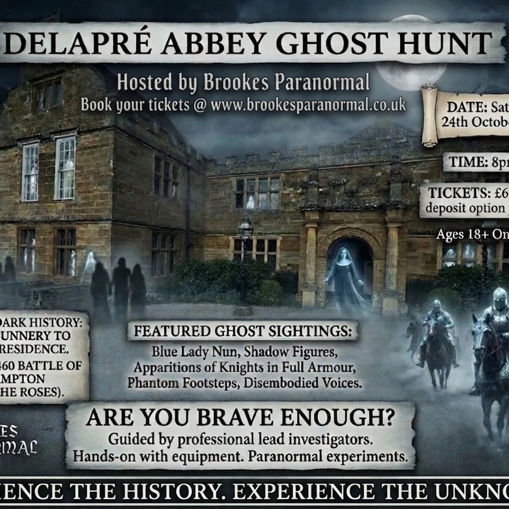 Ghost Hunt With Brookes Paranormal at Delapre Abbey
