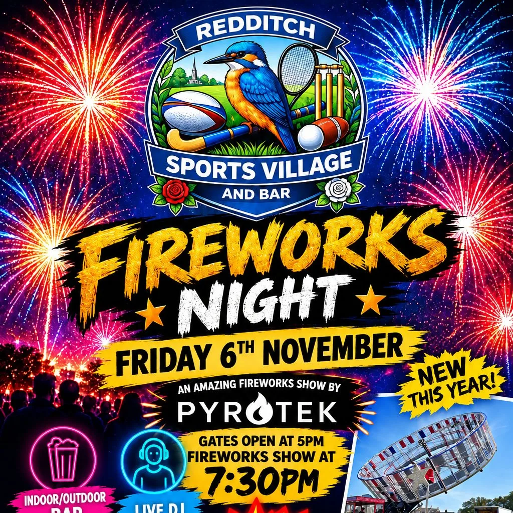Redditch Fireworks Display at Redditch Sports Village