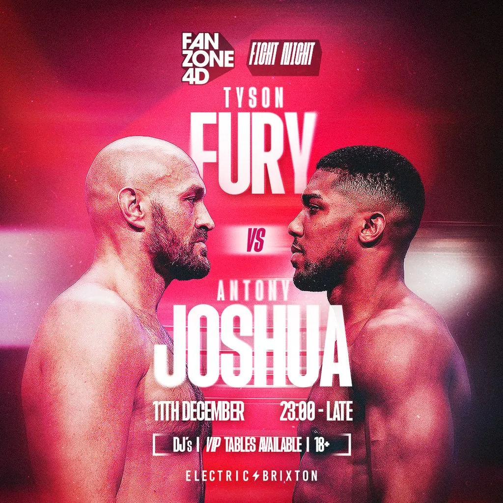 Fight Night Screening: Fury Vs Joshua at Electric Brixton