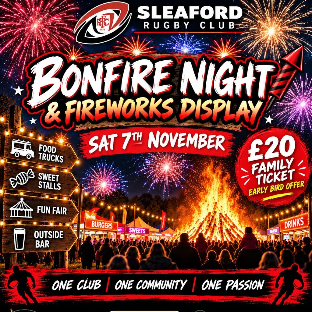 Sleaford Bonfire & Firework Display at Sleaford Rugby Club
